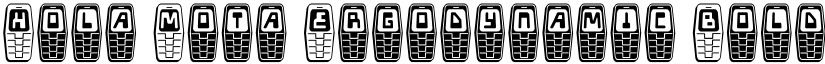 Hola Mota Ergodynamic Bold Bold font
