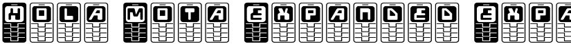 Hola Mota Expanded Expanded font