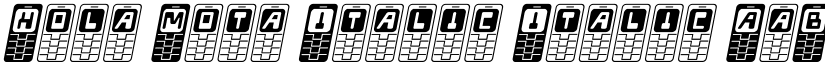 Hola Mota Italic Italic font