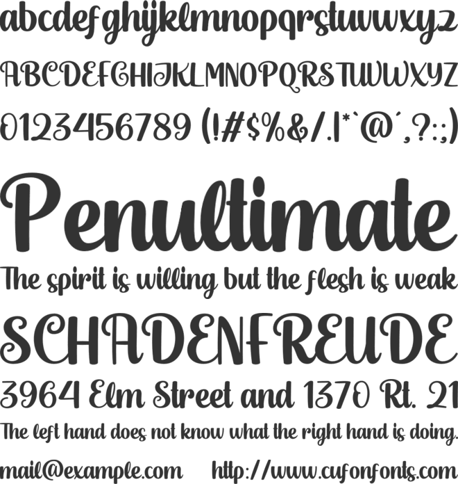 Hello Magic font preview