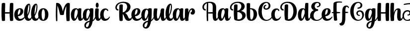 Hello Magic Regular font