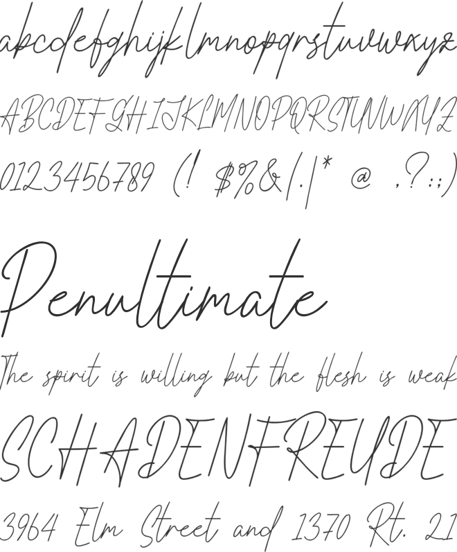 Rotella font preview