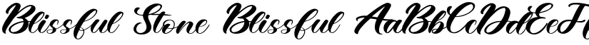 Blissful Stone Blissful font