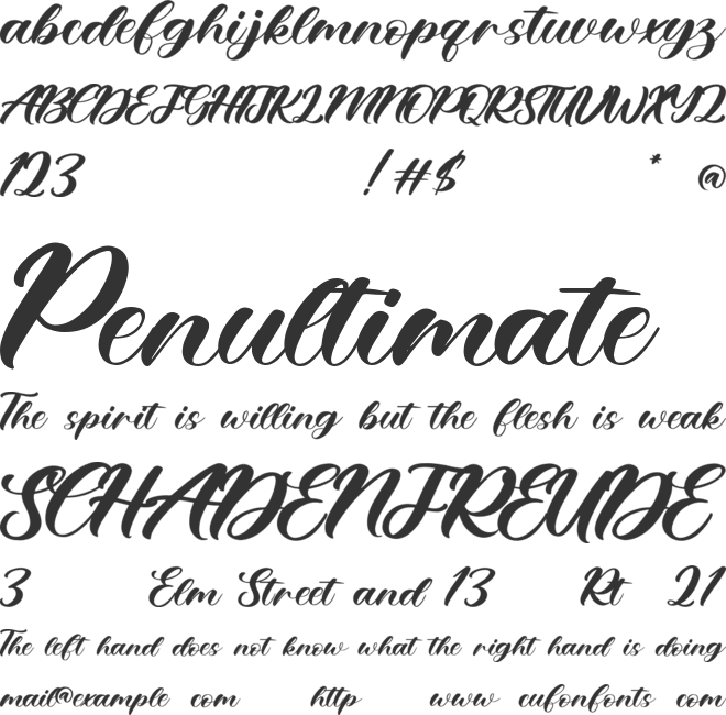 Blissful Stone font preview