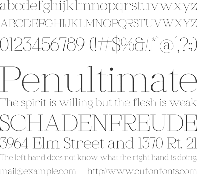 Galiken font preview