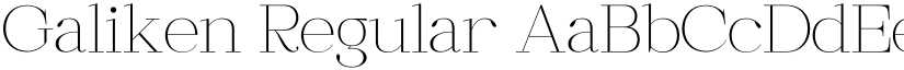 Galiken Regular font