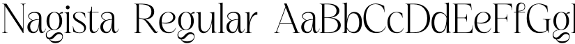 Nagista Regular font