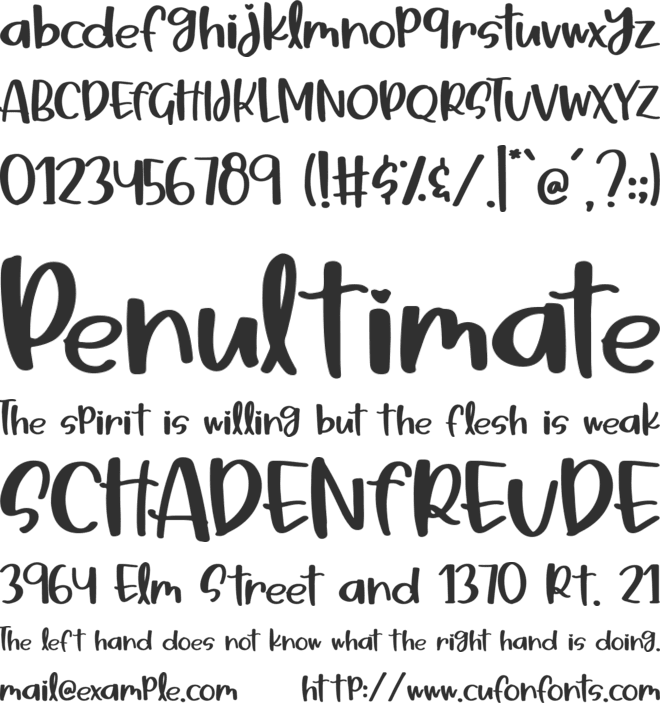 Pink Shine font preview