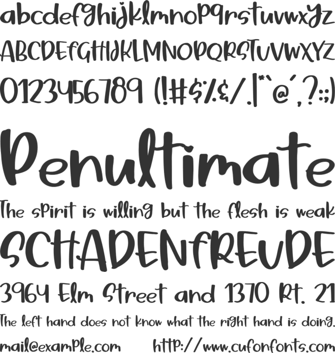 Pink Shine font preview