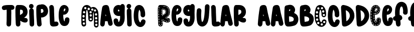 Triple Magic Regular font