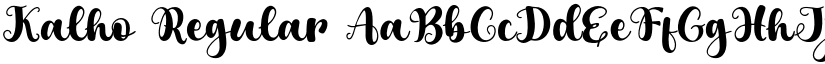 Kalho Regular font