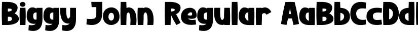 Biggy John Regular font