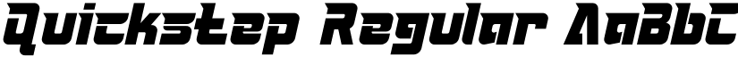 Quickstep Regular font