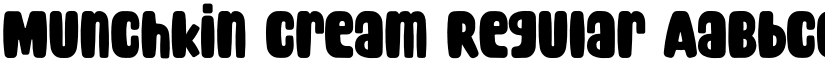 Munchkin Cream Regular font