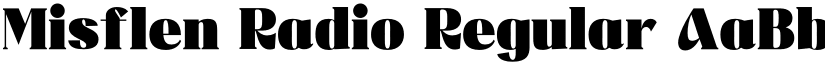 Misflen Radio Regular font