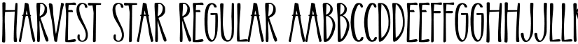 Harvest Star Regular font
