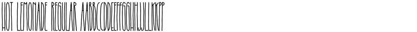 Hot Lemonade Regular font