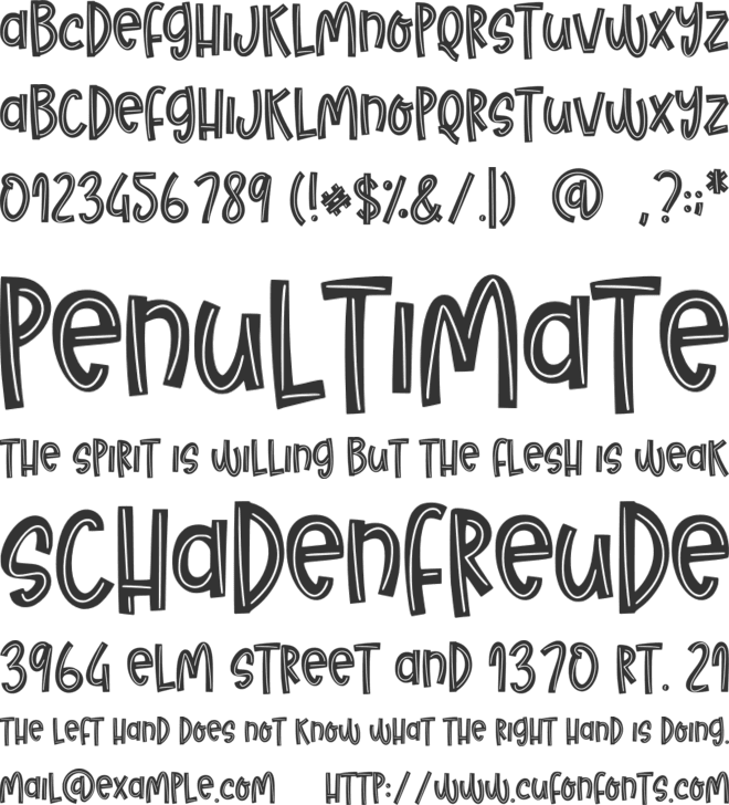 Todays Dream font preview
