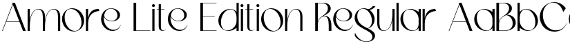 Amore Lite Edition Regular font