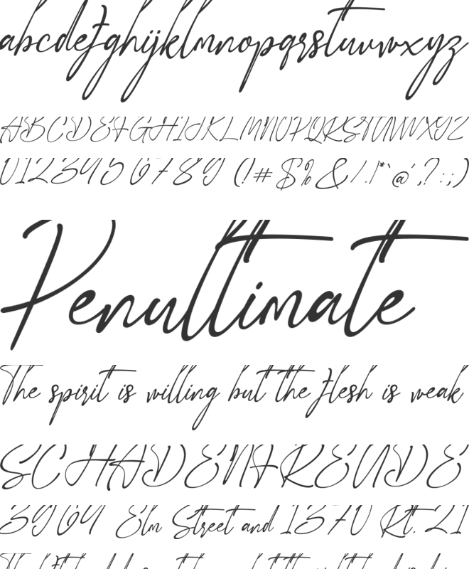 Rotherdams Four font preview