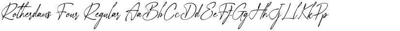 Rotherdams Four Regular font