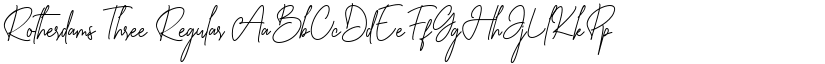 Rotherdams Three Regular font