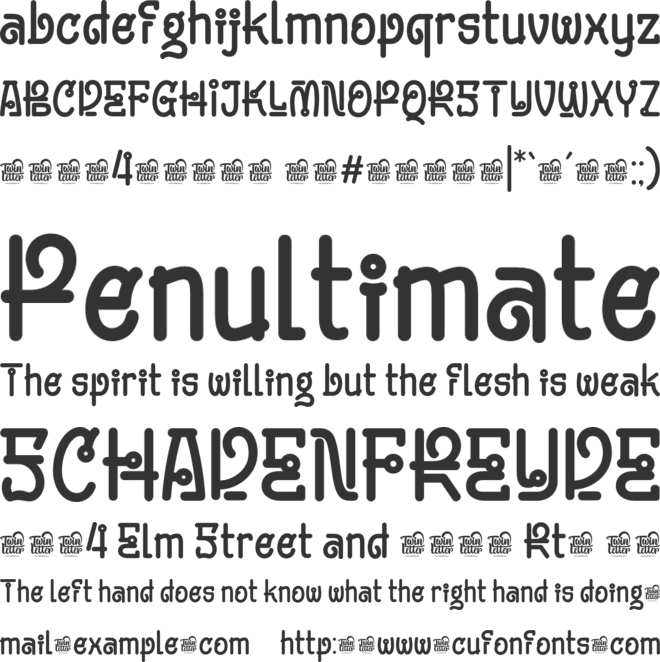 BIMOEN Trial font preview