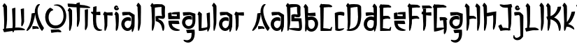 WAOMtrial Regular font