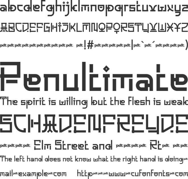 DAEBAK MROWtrial font preview