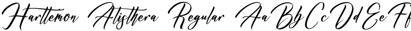 Harttemon Alisthera Regular font