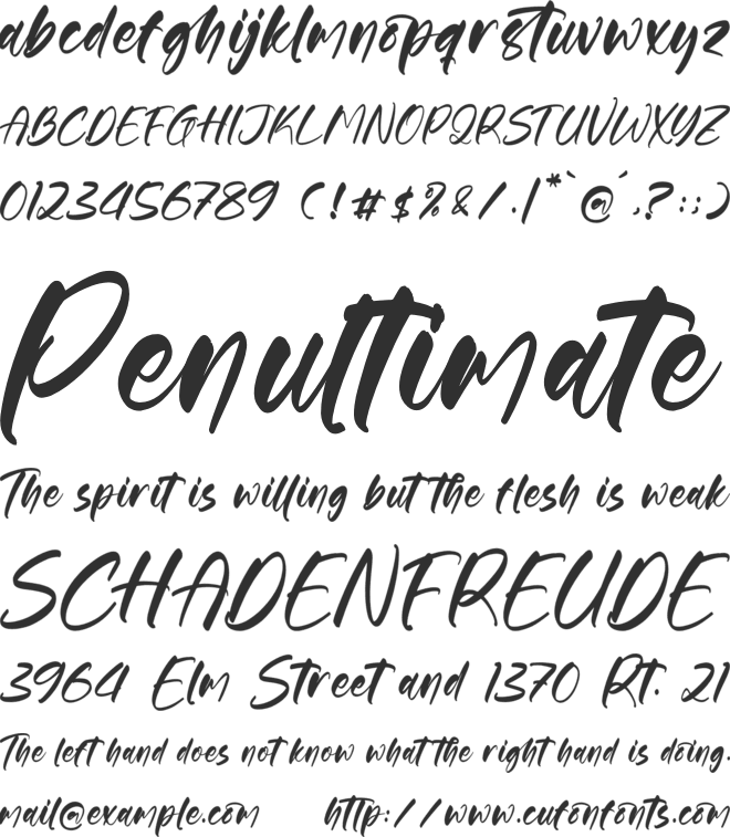 Gouthals Palmetto font preview