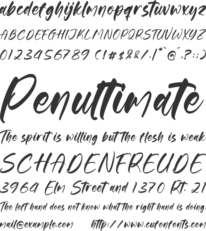 Gouthals Palmetto font preview
