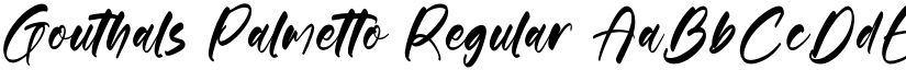 Gouthals Palmetto Regular font