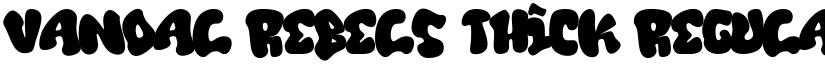 Vandal Rebels Thick Regular font