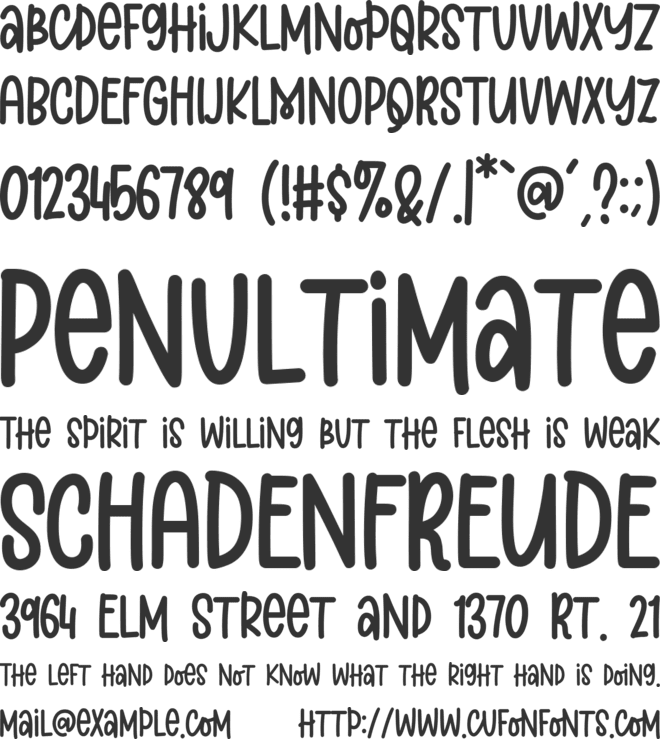 Aloha Lover font preview