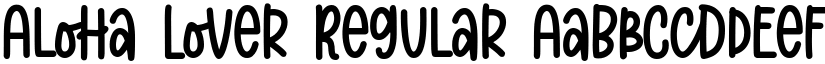 Aloha Lover Regular font