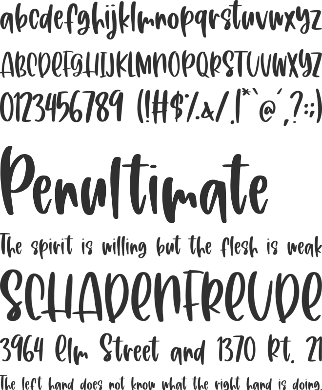 Sweet Poetry font preview