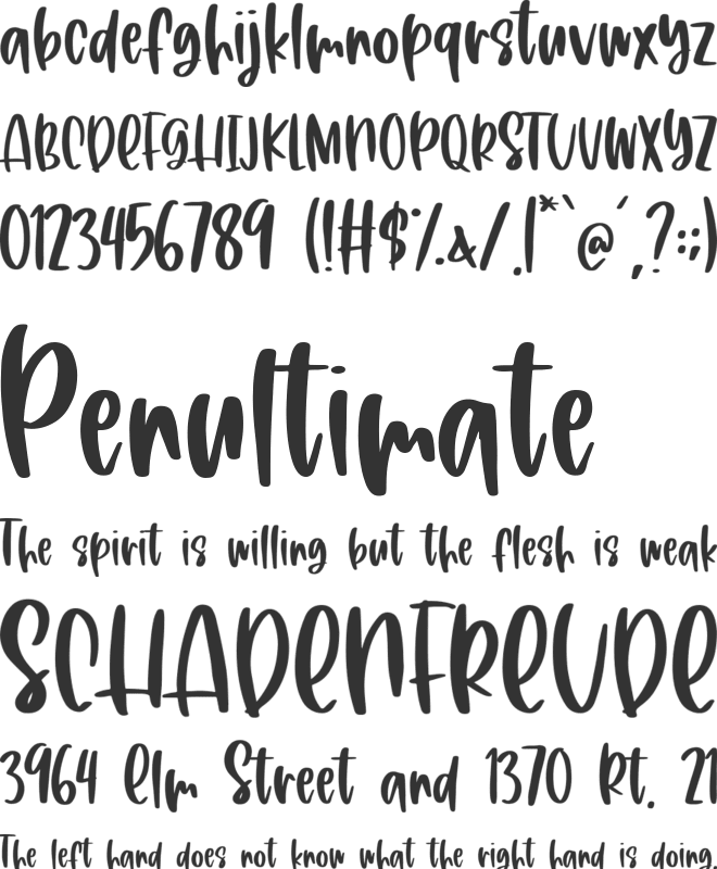 Sweet Poetry font preview