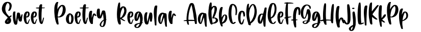 Sweet Poetry Regular font