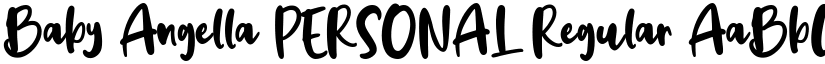 Baby Angella PERSONAL Regular font