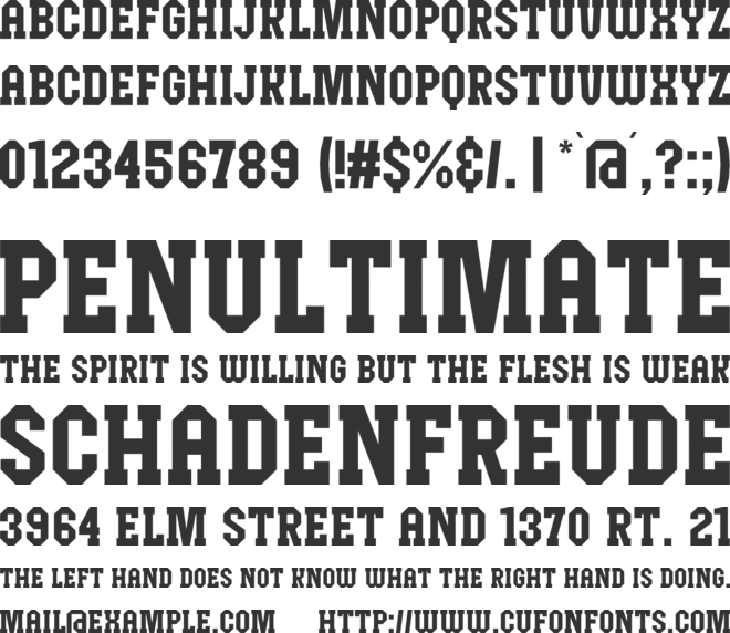 Campus Holiday font preview