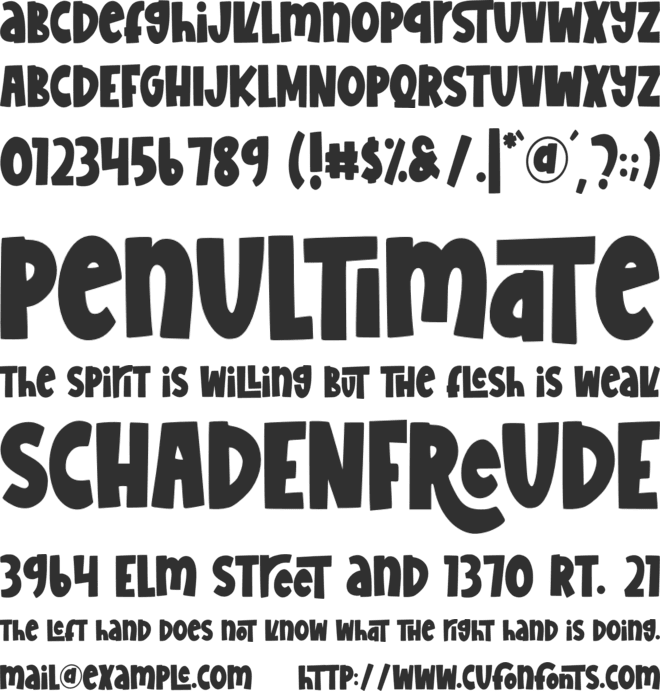 February Delight font preview