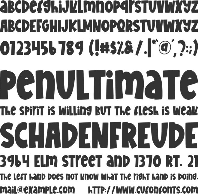 February Delight font preview