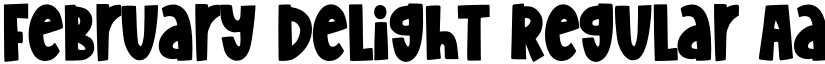 February Delight Regular font