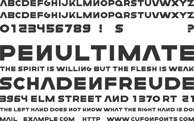 FEAR Logo font preview