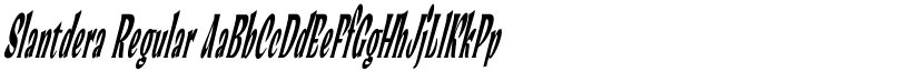 Slantdera Regular font
