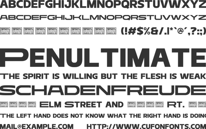 Mera Pro font preview