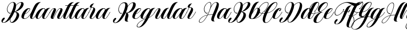 Belanttara Regular font