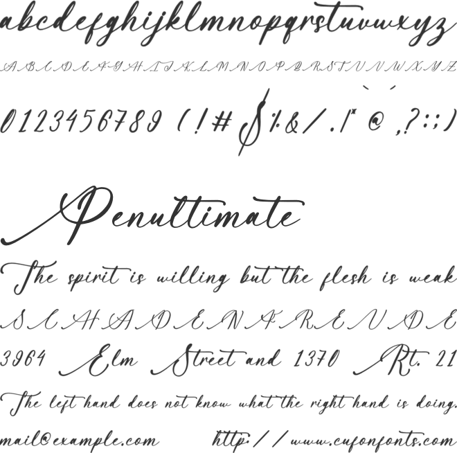 Sisteria Dottela font preview