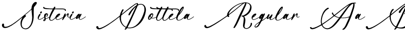 Sisteria Dottela Regular font